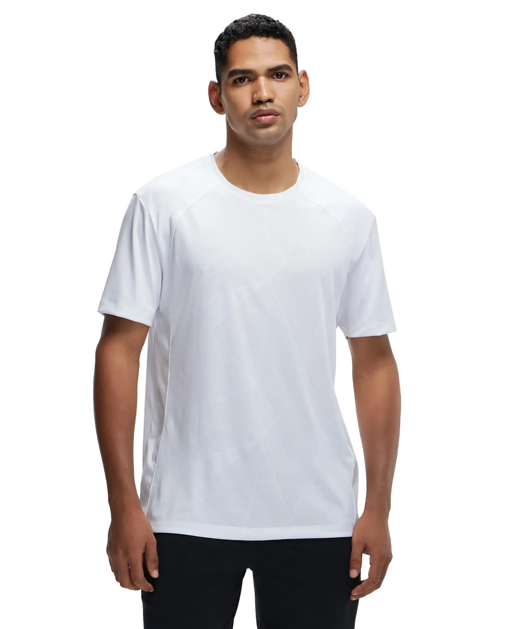 jockey MV15 Men's Polyester Microfiber Fabric Breathable Mesh Regular Fit Round Neck Half Sleeve Active Wear T-Shirt with Stay Fresh Treatment-picture-15