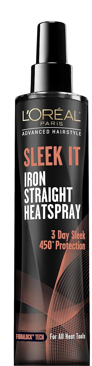L'Oréal Paris Advanced Hairstyle Sleek It Iron Straight Heat Spray, 170ml-image-5