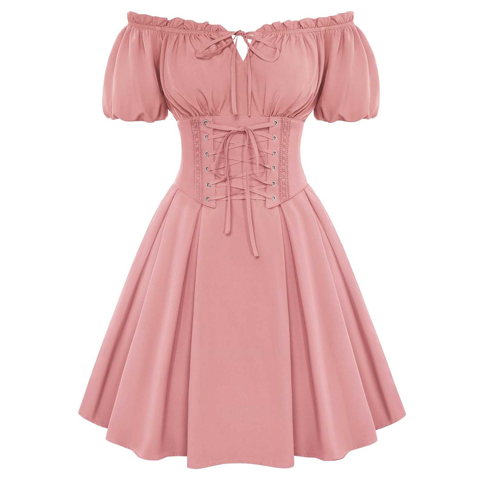 Elegante Abito a Corsetto con Spalle Scoperte, Perfetto per Eventi a Tema.