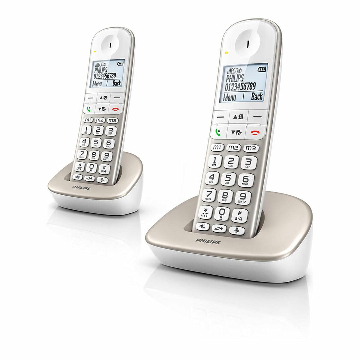 PHILIPS TELÉFONO INALÁMBRICO XL4902S/​34/ PACK DUO/​PLATA