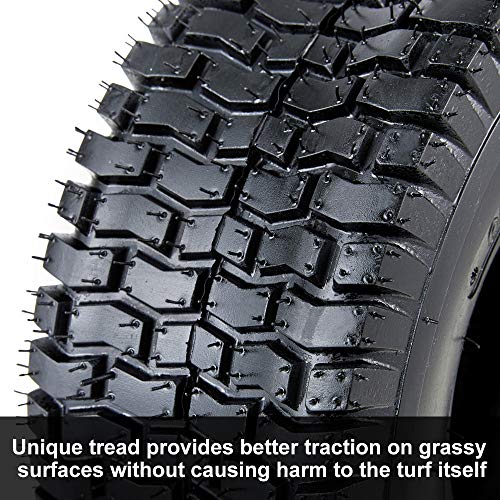 image for VanAcc 15x6.00-6 Lawn Mower Turf Tires, 15x6x6 Lawn Garden Tractor Gol