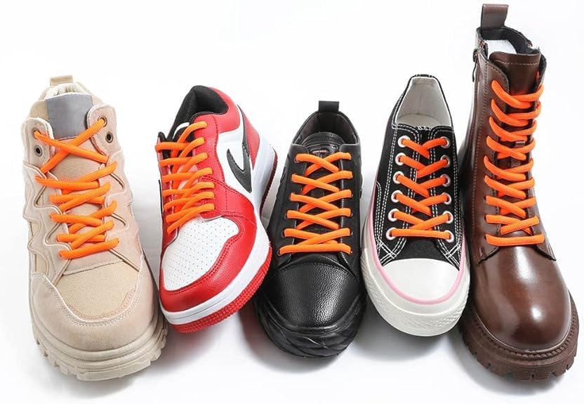 Image of WISDOM Round Oval Shoe Athletic Shoe Laces for Sport /Running Shoes