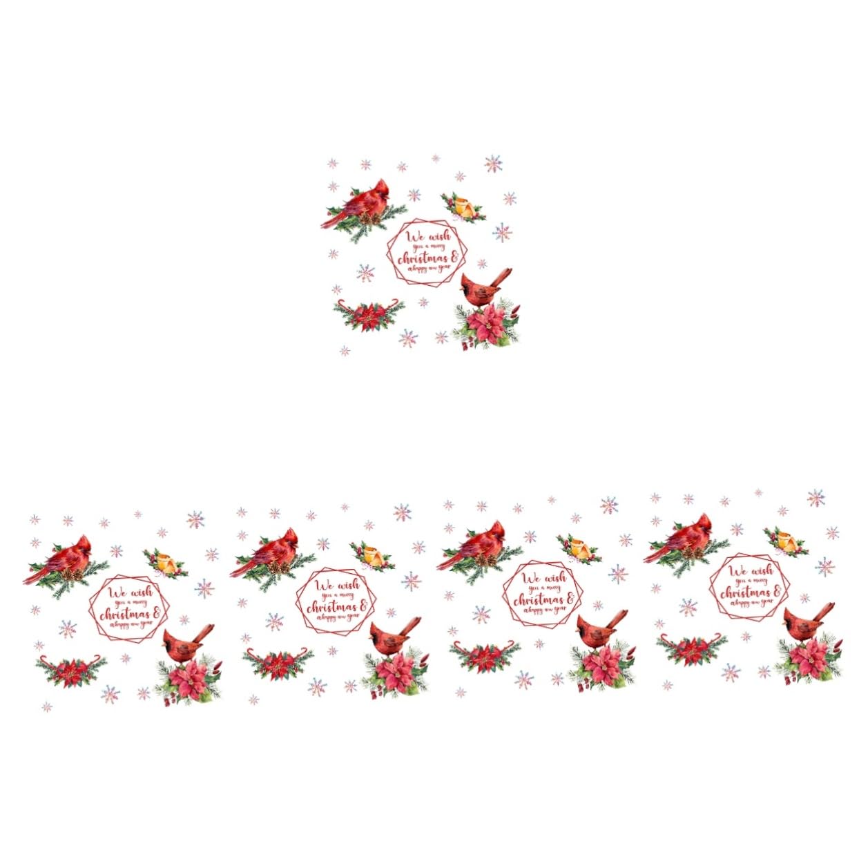 jojofuny 5blätter Weihnachtliche Fensteraufkleber Selbstklebende Wanddeko Mit Weihnachtsmotiven Für Fenster Türen Und Wände Für Festliche Anlässe Und Kreative Dekoration