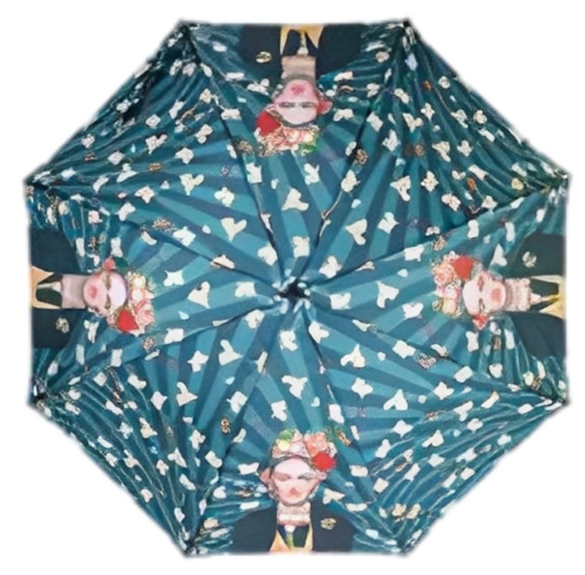 Miro Travel Wear Parasol Frida dla kobiet Kolor, sztuka i styl w deszczu! Długi parasol wiatroszczelny | Motyle kwiatowe | Oryginalny prezent