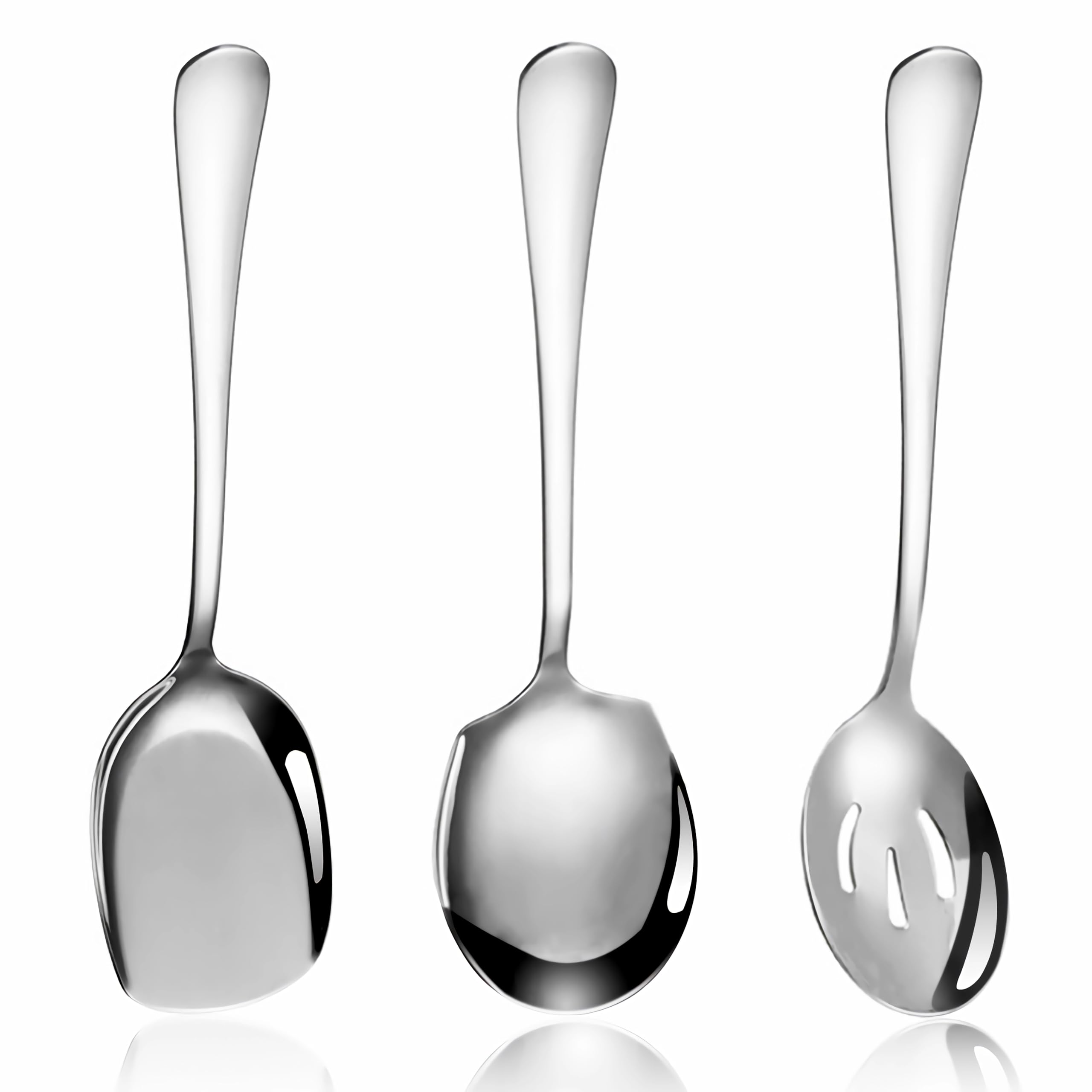 Roestvrijstalen serveerlepel - grote buffetlepels voor keuken - metalen kookschep