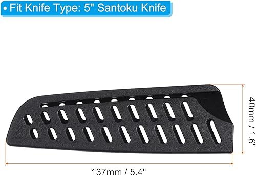 Miniatura 2 de PATIKIL Fundas de seguridad PP para cuchillo Santoku de 5 pulgadas, paquete de 5 cuchillos, protector de cuchillos, protector de cuchillas, funda
