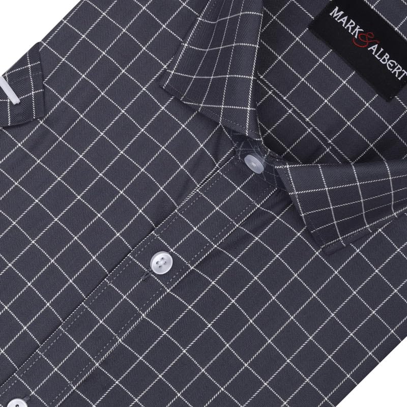 Image of Mark & Albert Men's Half Sleeves Regular Shirt
