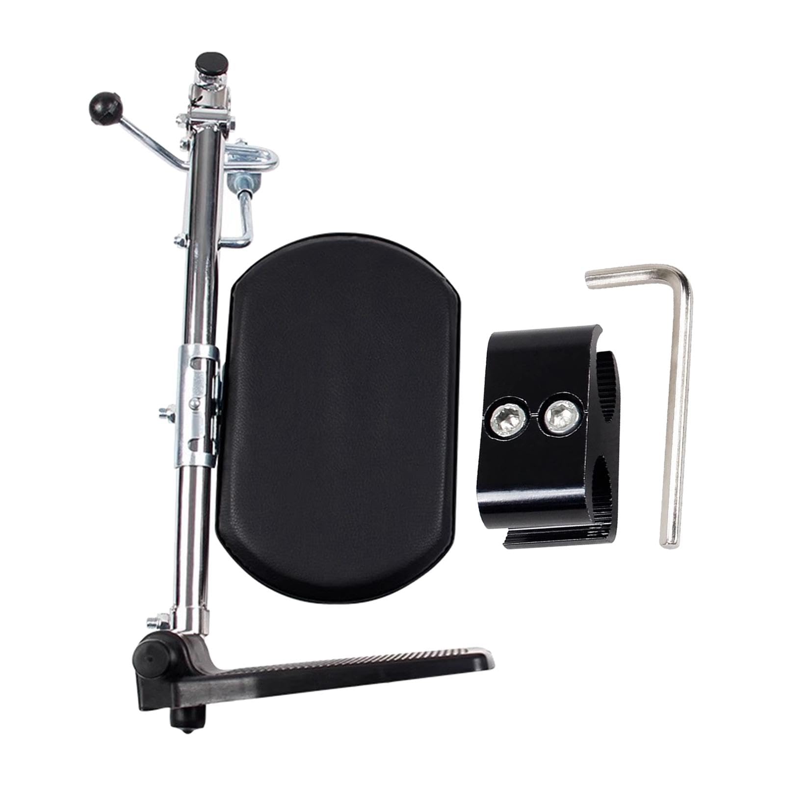 Reposapiés para sillas de ruedas estándar Premium para silla de ruedas, fácil de instalar, izquierda, 15 x 10 x 5 cm