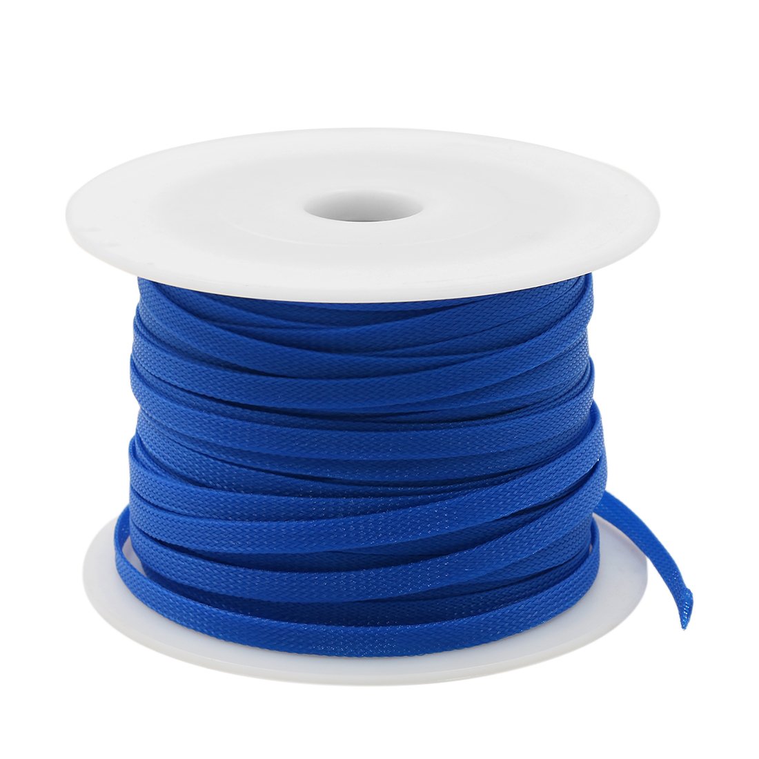 ZHuidjo Car Audio 100M Blue Expandable Braided PET Sleeving Cable Weave (SN: c07 f2f 21c d16 c5f)-image-7