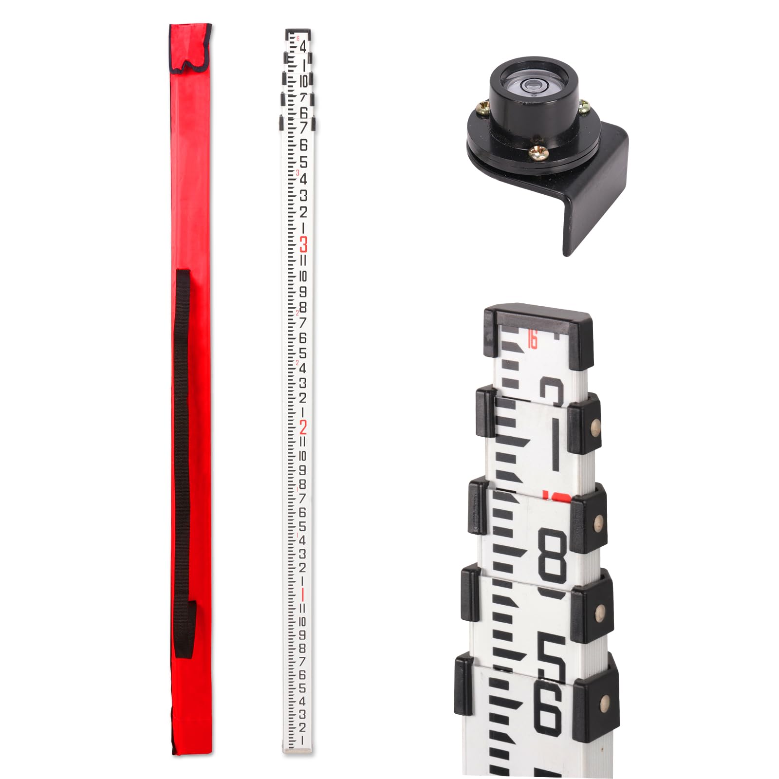 Aluminum Grade Rod - 9ft Telescoping Level -9 Aluminum Grade Rod - 9ft Telescoping Level -9