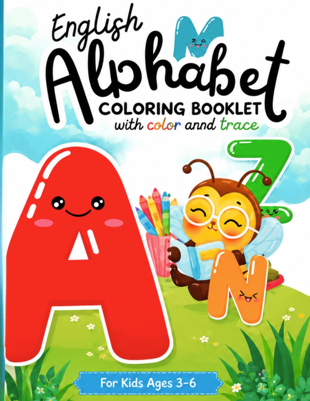 ABC Alphabet Coloring & Tracing Book for Kids