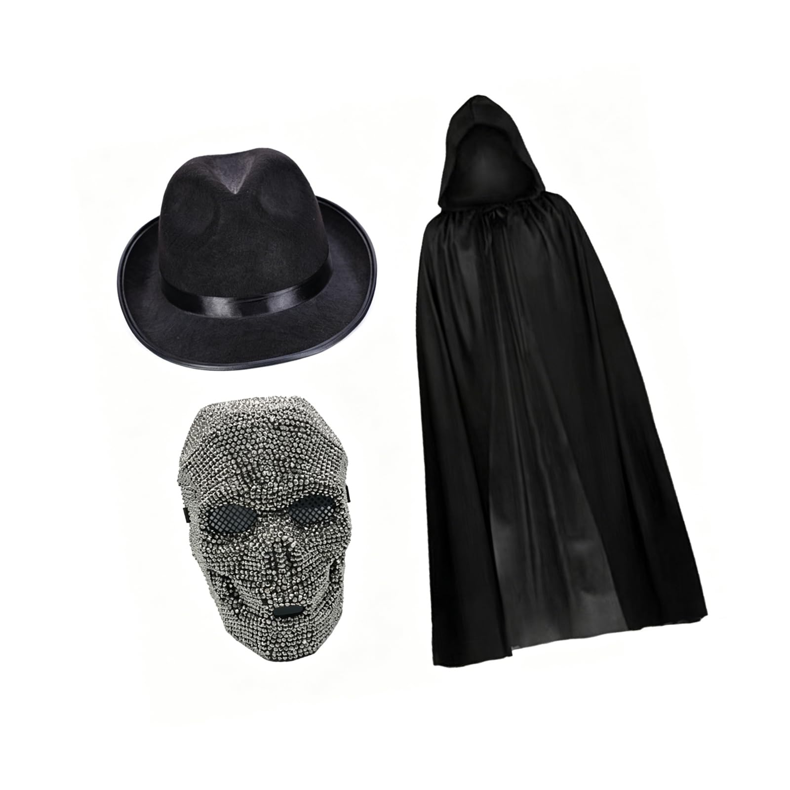 Tsophreniq Sparkling Skeleton for Grownups Halloween Party and Role Playing Incidents CostumeSparkling SkullSparkling SkullSparkling Skull
