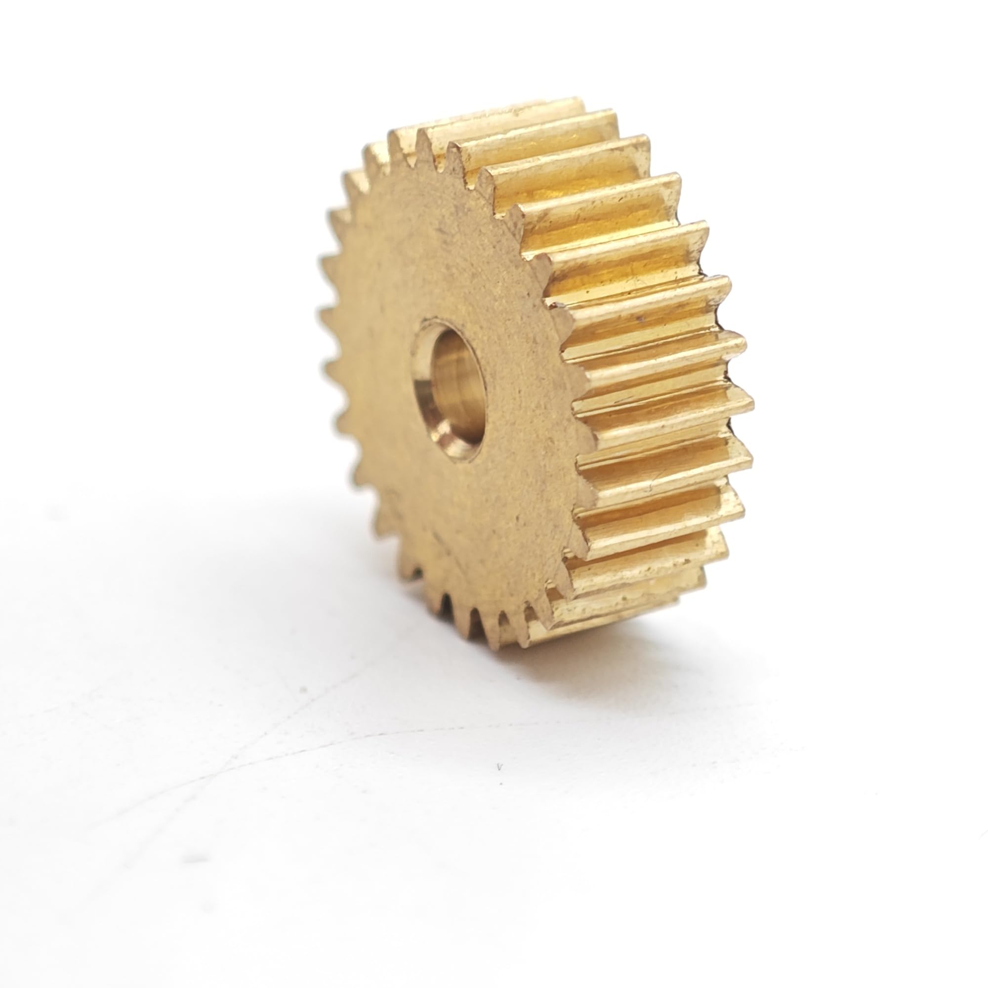 Ingranaggio cilindrico piatto in ottone da 0,6 moduli da 150 denti, diametro 91,2 mm, spessore 5 mm, pignone a denti dritti, ingranaggio cilindrico da 0,6 M da 150 denti meccanico