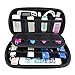 Produktbild Ropch Tragbare Aufbewahrungstasche Elektronik Zubehör Tasche Festplattentasche Schutzhülle Reise Organizer Reisetasche für USB-Sticks Festplatten Kabel - Schwarz