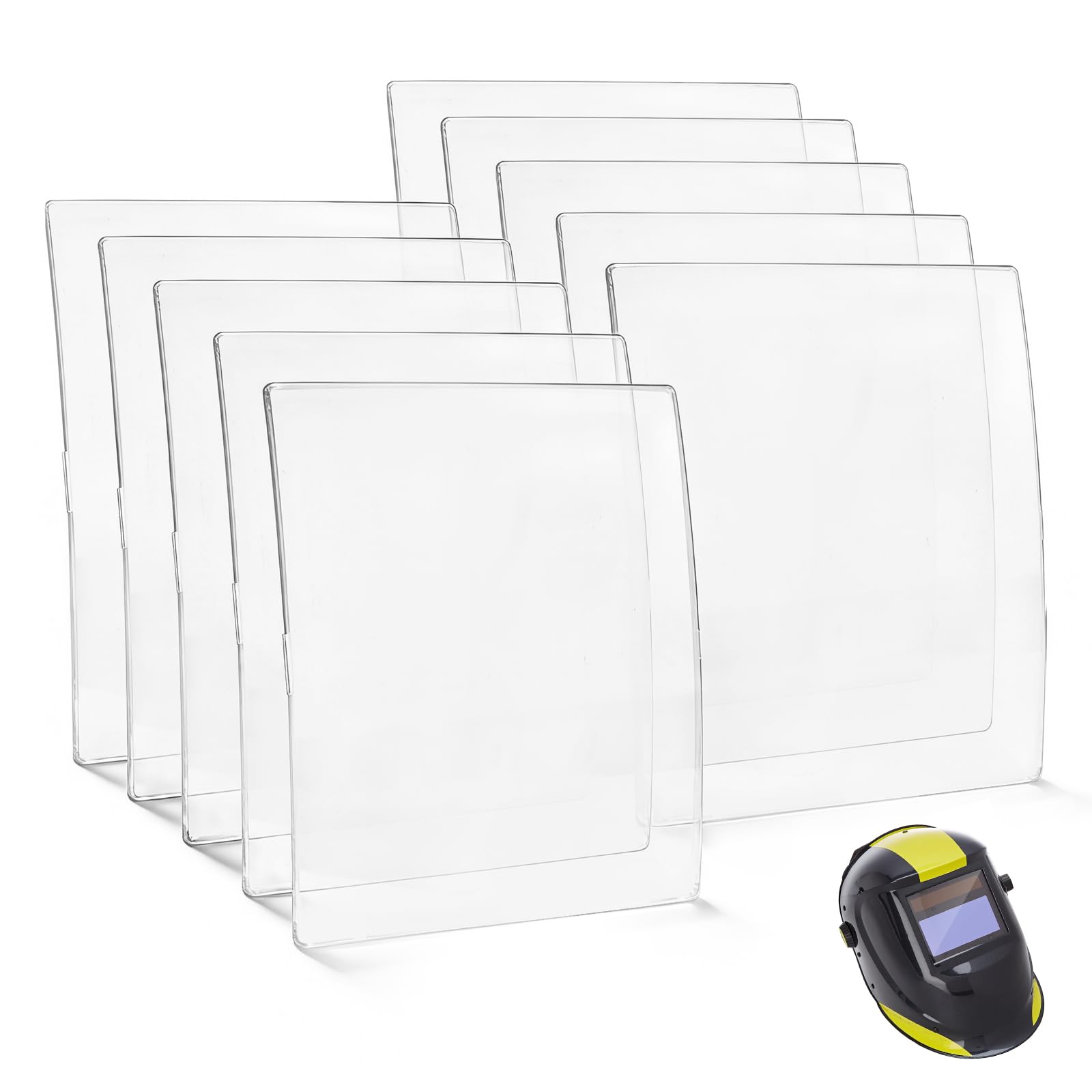 WarriorTech - Gafas de seguridad ajustables, para casco de soldadura Esab Savage A40, lente de cubierta frontal 0700000010, lentes de seguridad para casco de soldadura, salpicaduras y