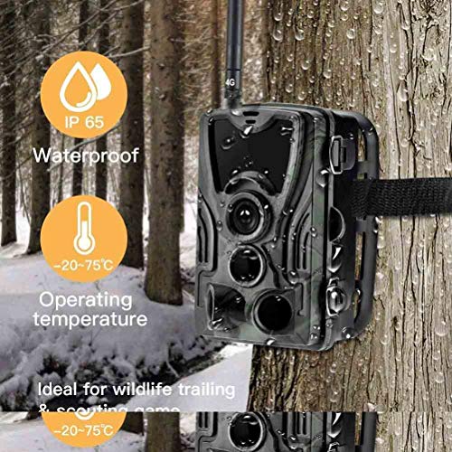 BFZJ 4G Trail JagdKamera, Wildkamera Tier-Hunting Überwachungskameras, 120 ° Weitwinkel-1080P 16MP 0,3s Abzug 36 Pcs… – Bild 4