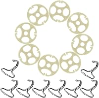 Vista 2 de 48 Piezas Fundas para Asientos de Automóvil Ganchos de Metal de Placa de Ciruela, 24 Piezas de Clips de Plástico para Fundas de Asientos