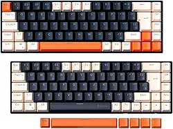 Teclado Mecânico Gamer Cinza 60% Hot Swap Switch Bronw Red Marrom Vermelho ABNT2 USB Titorion TM003 (Switch Red)