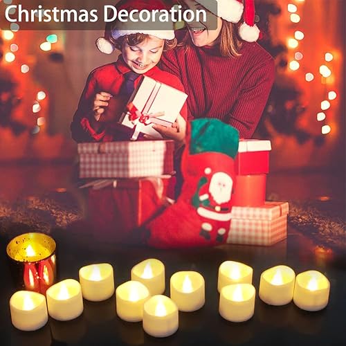 Miniatura 5 de Anziner Velas LED parpadeantes sin llama con temporizador, 6 horas encendidas y 18 horas de apagado en ciclo de 24 horas automáticamente, velas