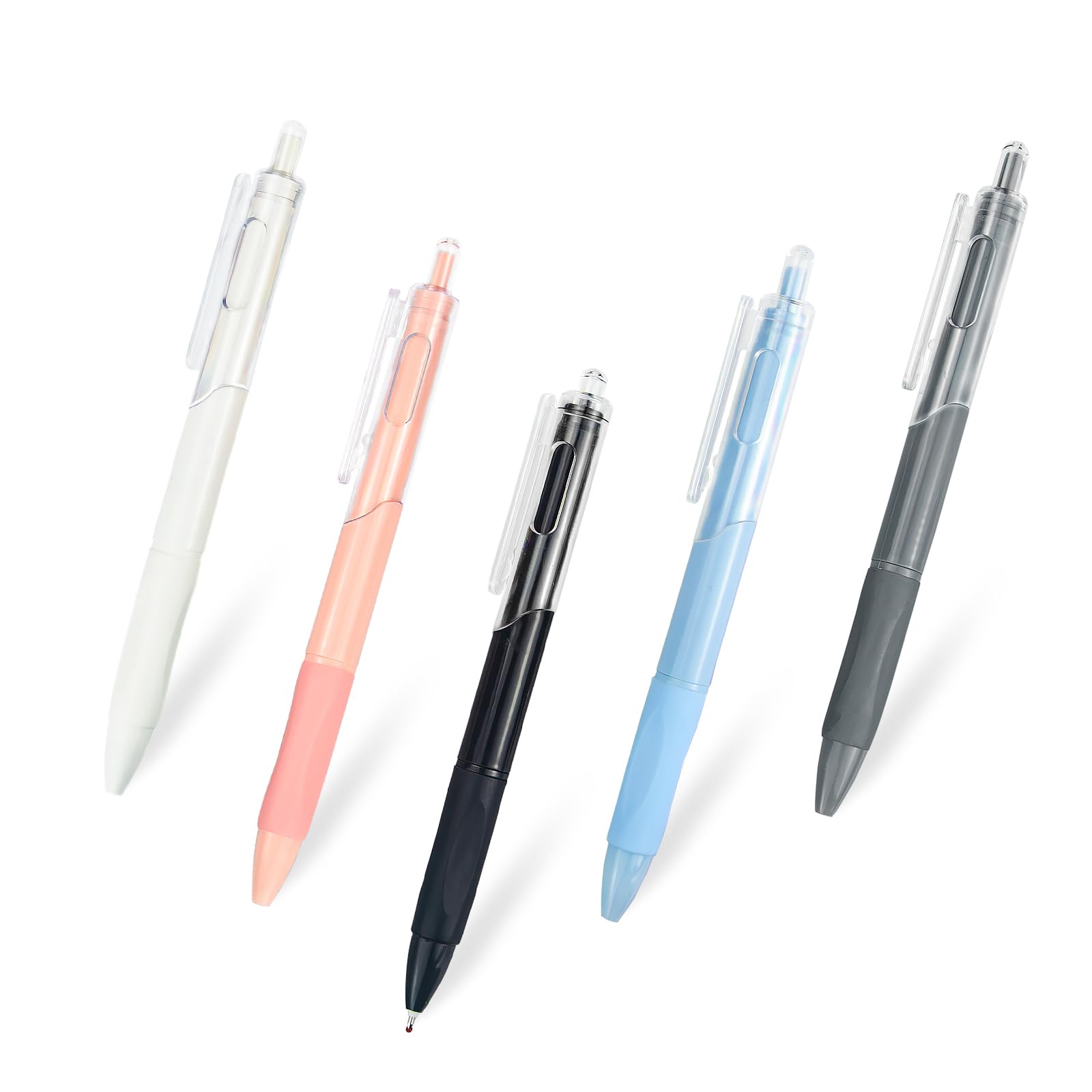 0 5mm Fine Point Ballpoint Pen Box 5 units - Black ink ultra soft grip smooth writing -