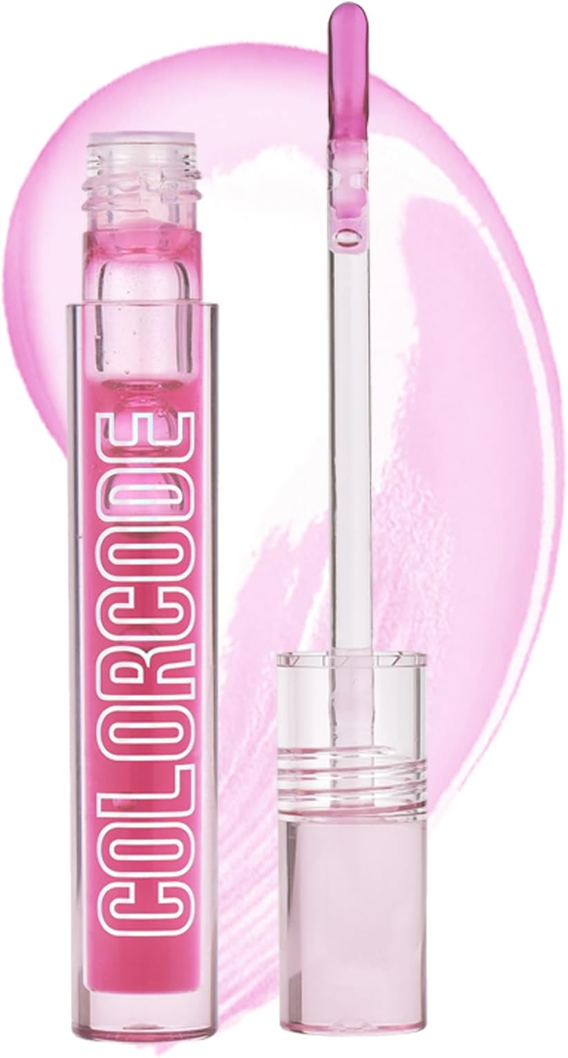 Purple Lip Oil Gloss Girls, Hydrating Long Lasting Lip Gloss for Women, Non-Sticky Moisturizing Lip Oils, High Shine Fruit Flavoured Lipgloss (#003 Raspberry)