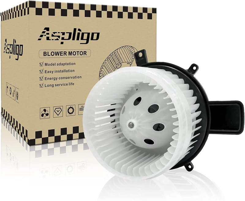 Motor do ventilador do ar-condicionado e aquecedor dianteiro Aspligo 700216 para Chrysler, Dodge e Jeep – 1 unidade