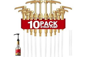 Gold Coffee Syrup Pumps for Torani Syrup Bottles