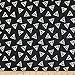 Camelot Fabrics Camelot Wizarding World Harry Potter Deathly Hollow Logo in Gold with Metallic Fabric, 1, Fabric by the Yard