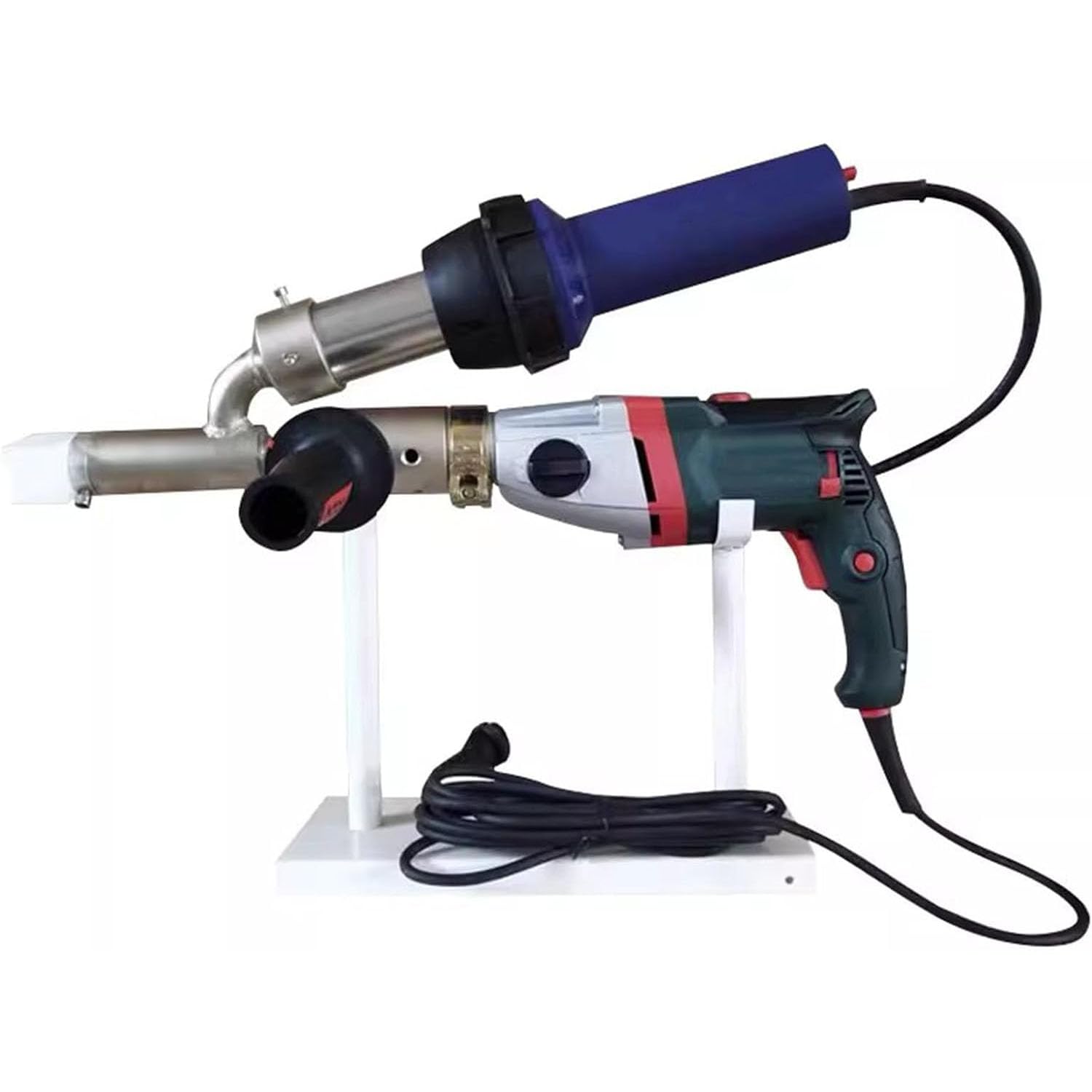 Pistola per saldatore per estrusione manuale da 1300 W, kit per saldatrice per estrusione di plastica portatile, strumento di saldatura per plastica versatile per lavori di precisione(Estrusore 220V)