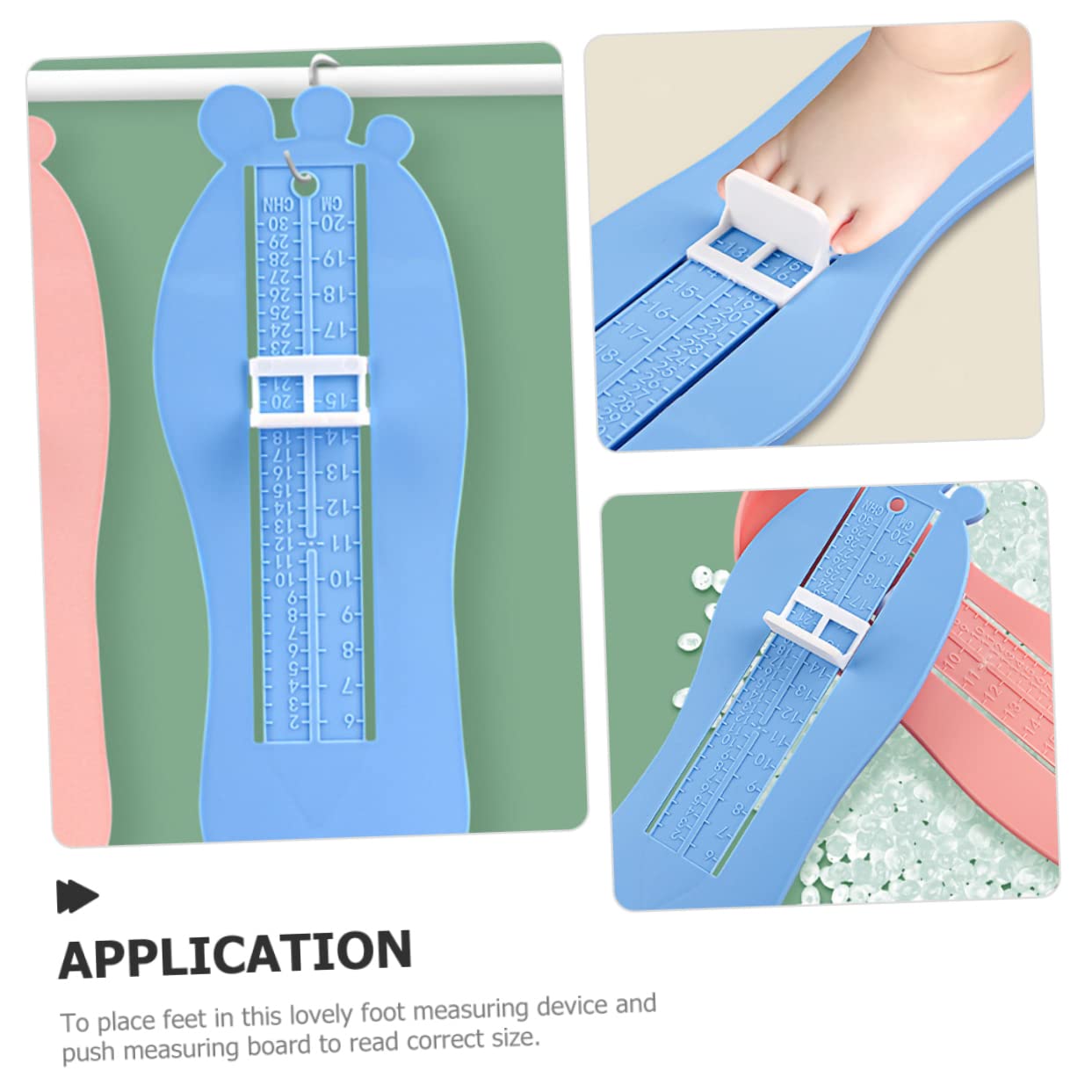 Foot Measuring Device For Kids 2D Plane, Shoe Measurement Chart ...