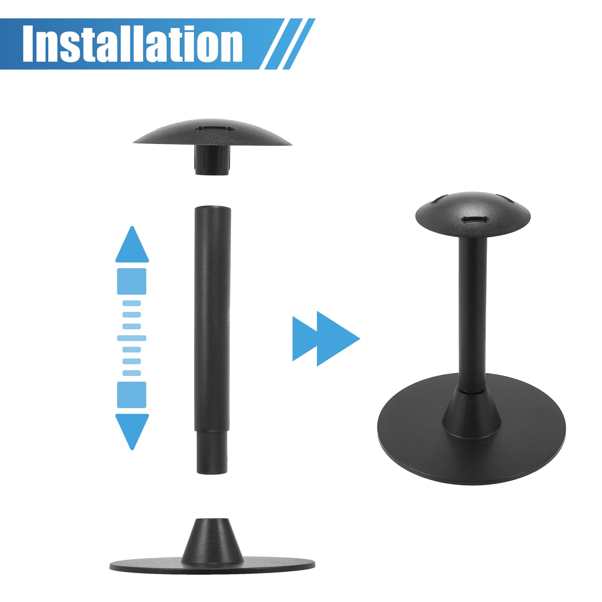 X AUTOHAUX Lot de 2 poteaux de Support de bâche de Bateau réglables en Hauteur de 30,5 cm à 137,2 cm
