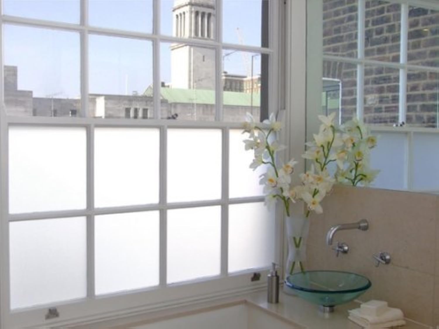 Active Film Xf White 50Cm X 2 Metre Opal Frosted Window Film - Privacy Frosted Glass Film