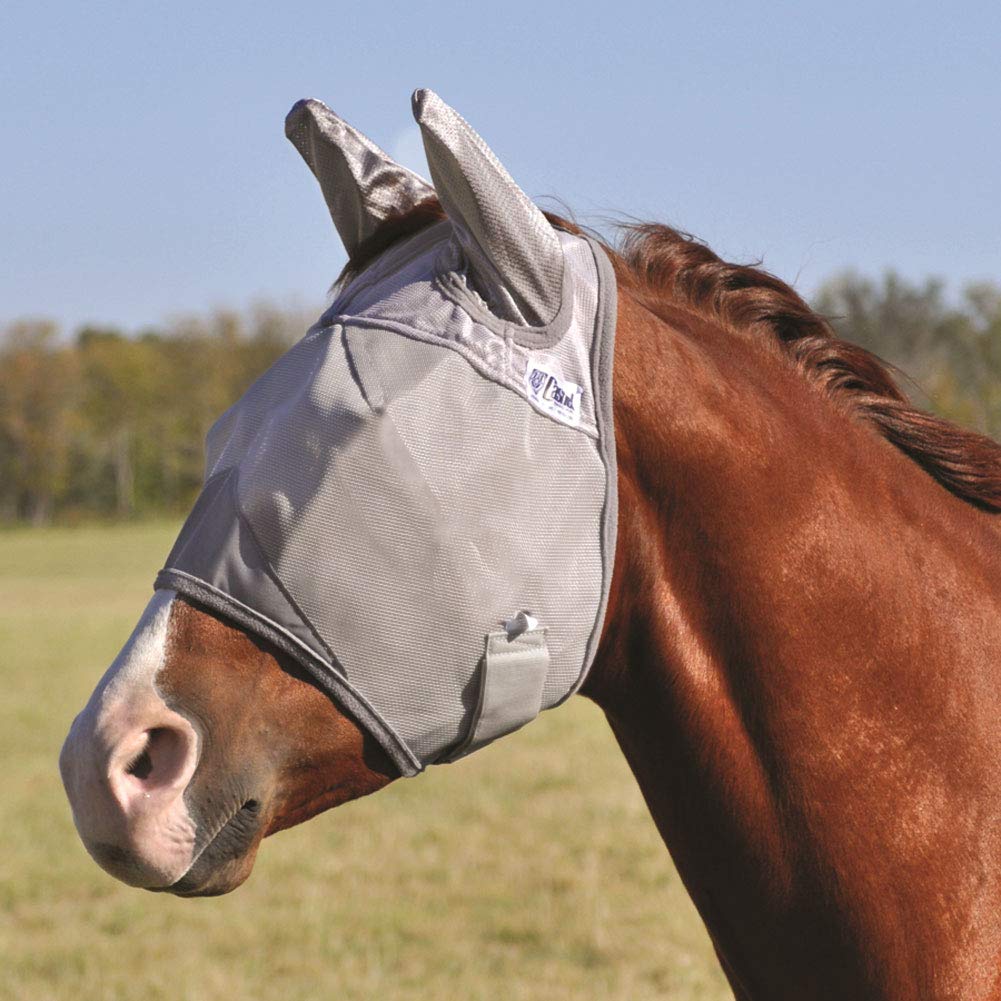 CashelCrusader Mule Fly Mask, Standard with Ears (Grey, Mule Weanling)