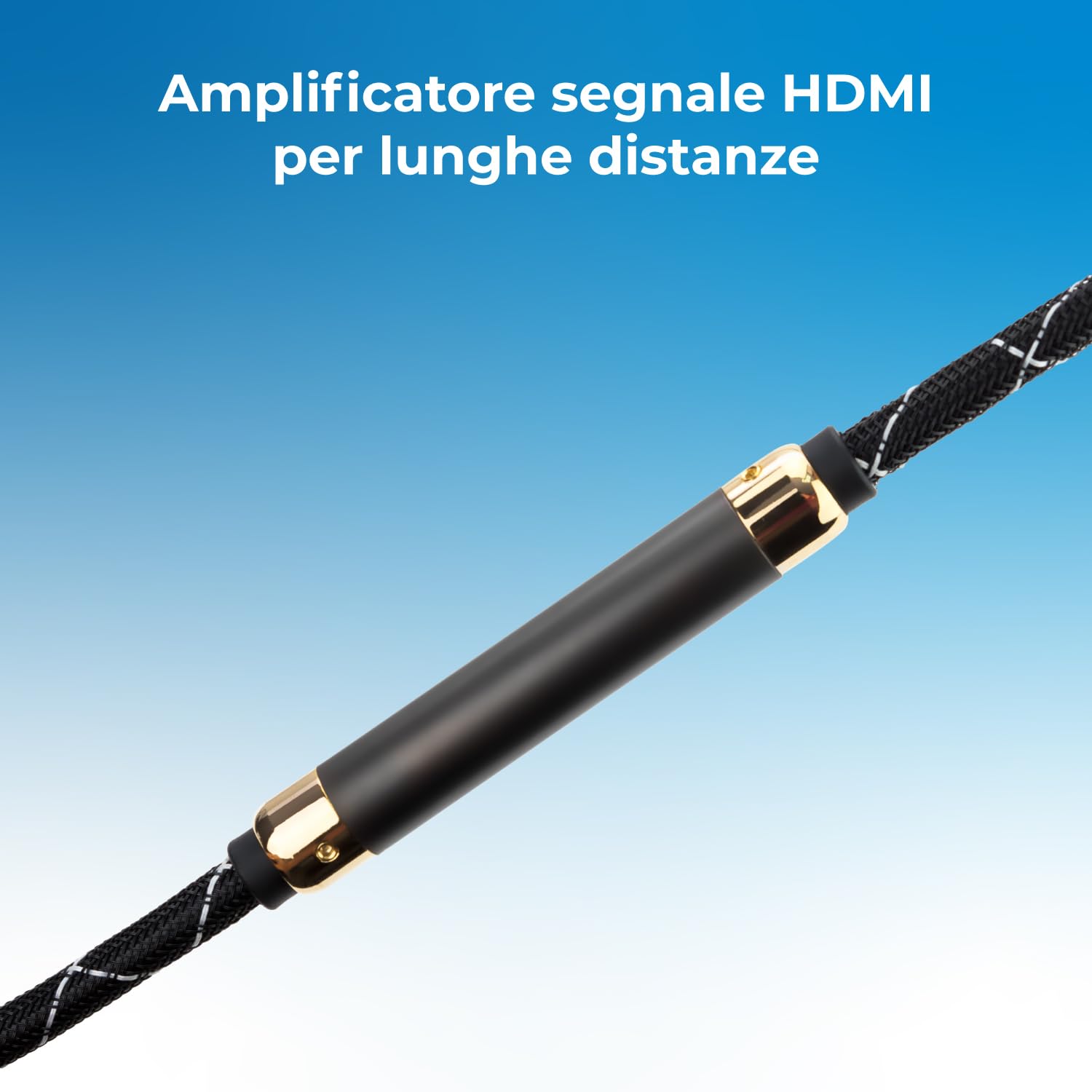 VulTech Cavo HDMI 2.0 20m (AA14320PRO) | 4K Ultra HD @60Hz, 3D, ARC | Nylon Intrecciato, Connettori Dorati | per PS5, Xbox, TV, Monitor, PC