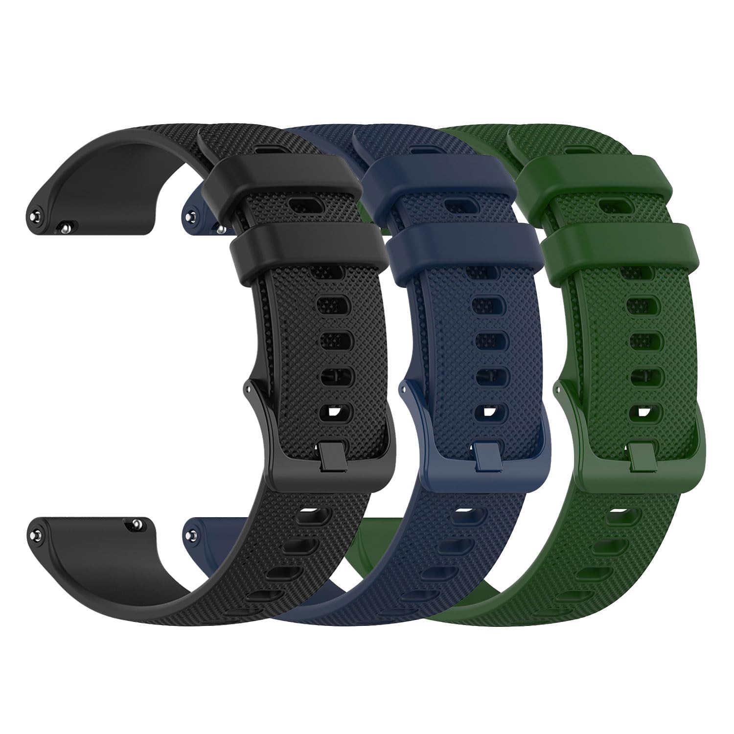 JYMYI 3Pcs Correas Compatible con Huawei Watch GT4/GT3/GT2 46mm Armband, 22mm Silicona Bracelet Pulsera Correa Inteligente para Galaxy Watch3 45mm/Huawei Watch GT Runner/Watch GT2e Brazalete