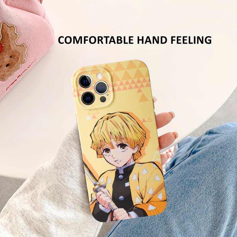 Custodia IPhone 16 Pro Max Zenitsu Agatsuma: Cover Morbida In TPU Con Grafica Anime Per Appassionati