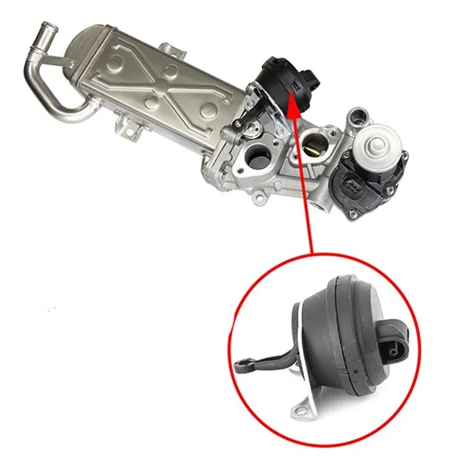 stelo della valvola Attuatore a vuoto Valvola EGR a sfera 03L131512CF Per A3 Per Q3 Per VW Per Jetta Per Skoda Parti di automobili