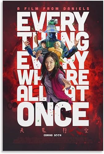 Póster de película Everything Everywhere All at Once 1 póster en lienzo para pared, fotos colgantes, idea de regalo, decoración para el hogar,