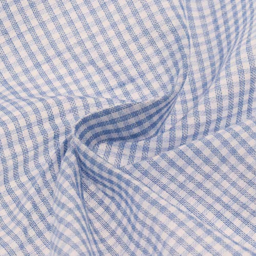 oshhni 5 Unidades/Pacote de Algodão Xadrez Masculino Lenço Lenço Macio de Bolso Quadrado 20 X 40