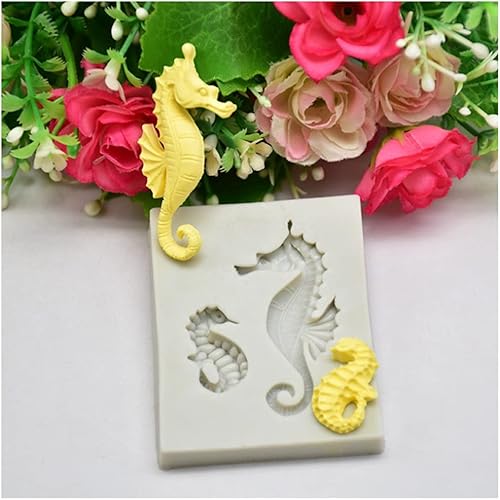 Miniatura 7 de Molde de silicona de caballo de mar Fondant Sugarcraft Cake Decorating Tools Chocolate Gumpaste Jelly Mold