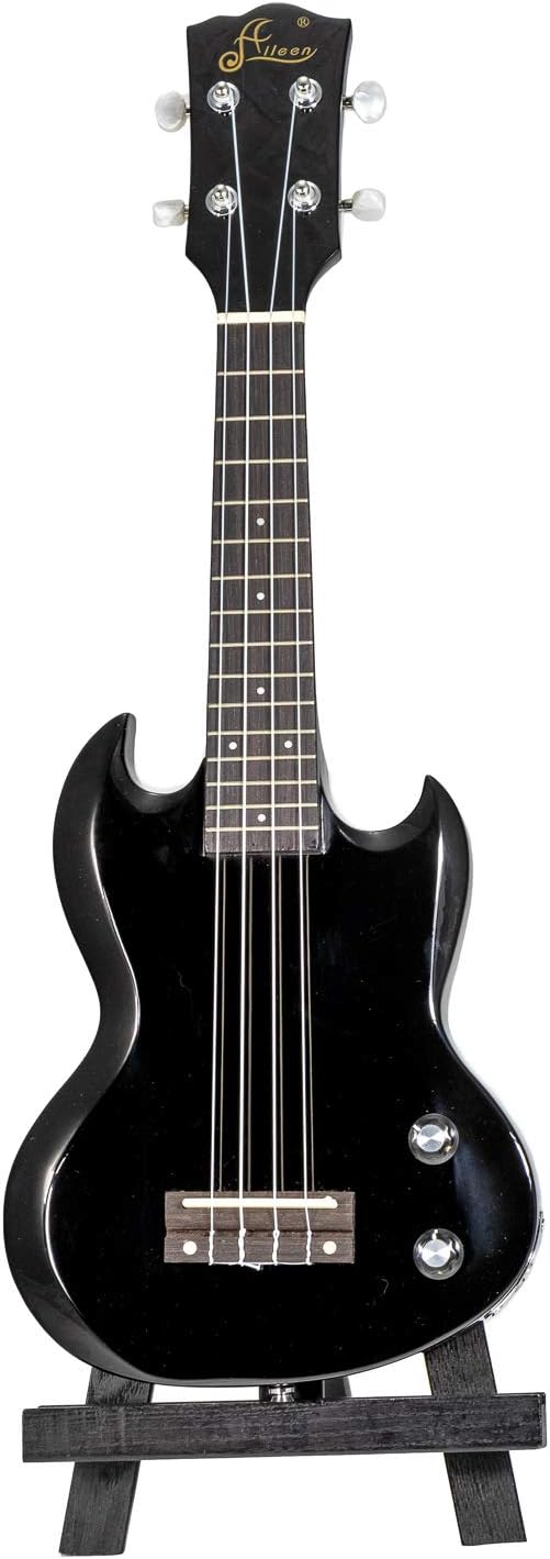 Aileen SG style Electric Ukulele , Black Electric Ukulele