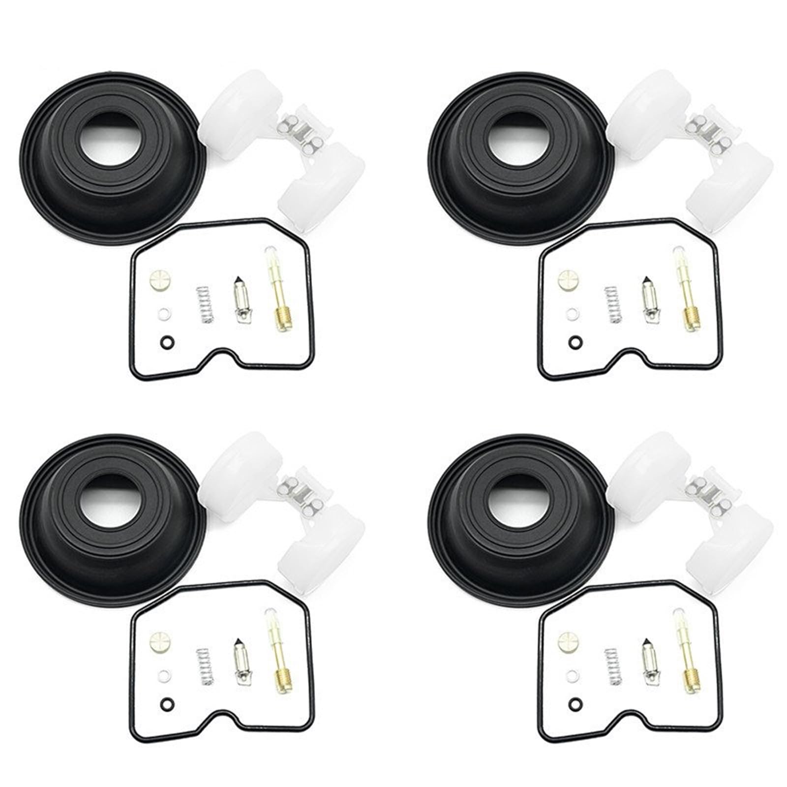 4 Piezas para ZR1100 Zephyr A1 A2 A3 A4 1992-1995: Kit De Reparación De Carburador, Junta De Cámara, Membrana, Flotador