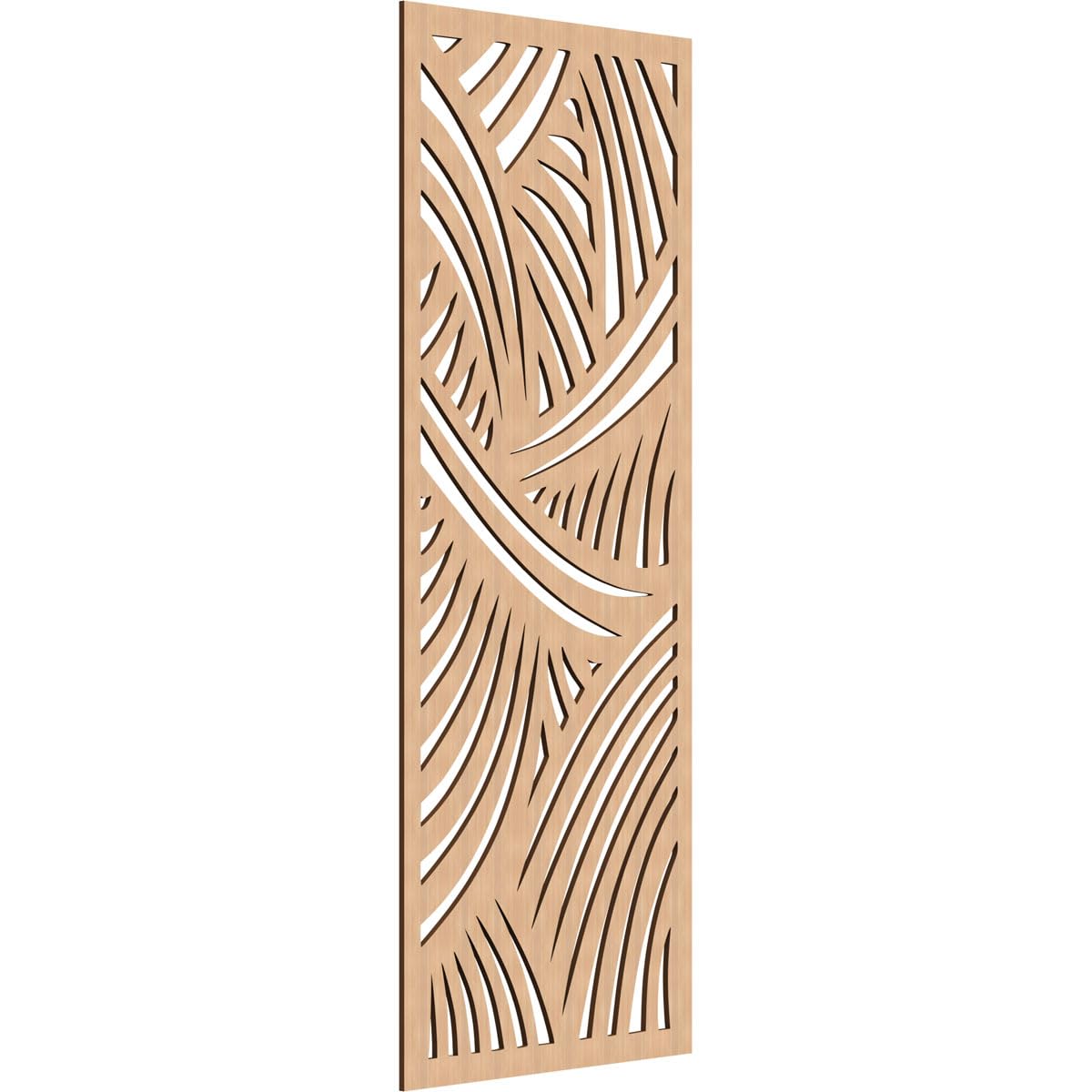 29 3/8"W x 74 3/8"H x 3/8"T Chester Decorative Fretwork Wood Wall Panels, Hickory