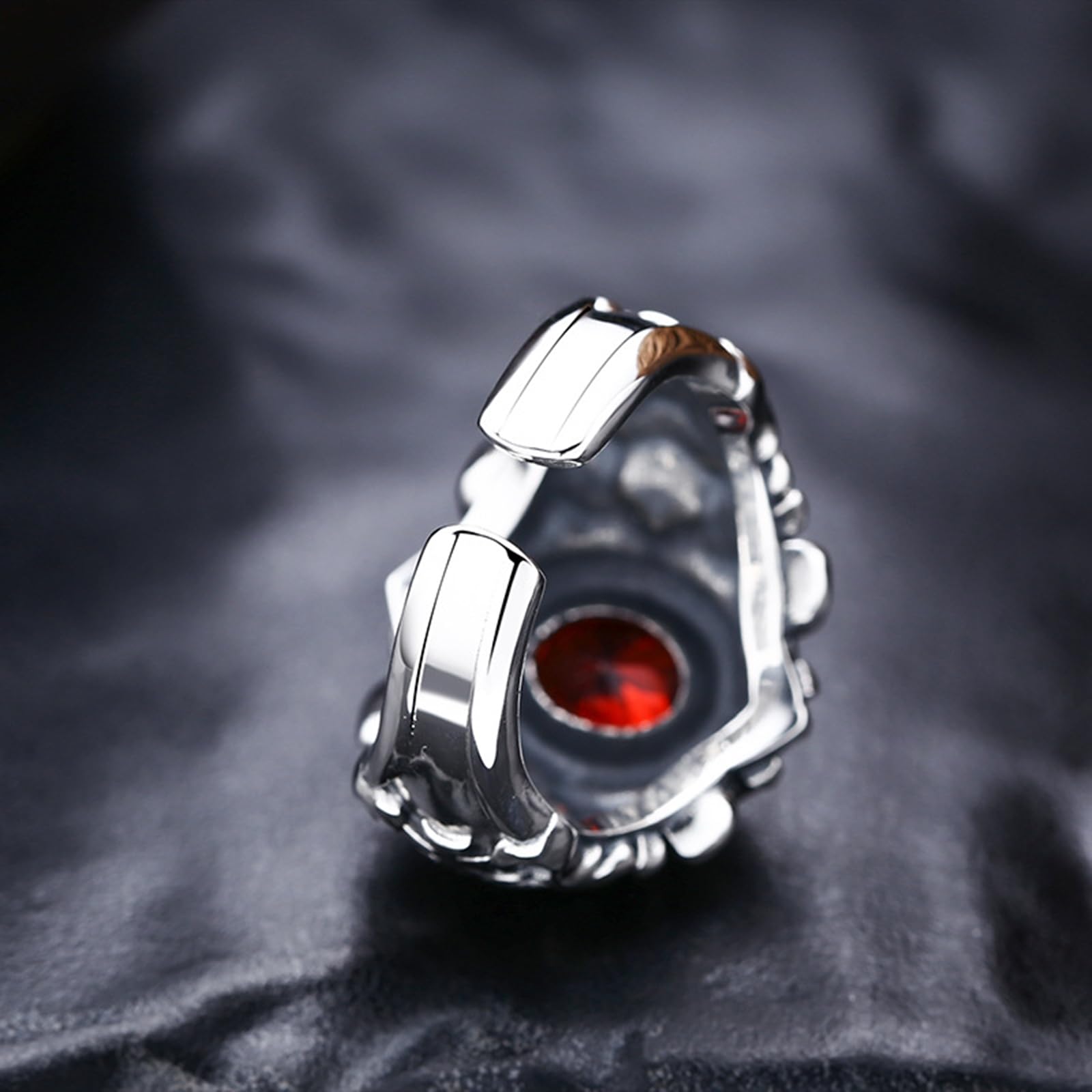 Anelli Argento 925 Uomo Anello Aperto Argento Regolabile Uomo