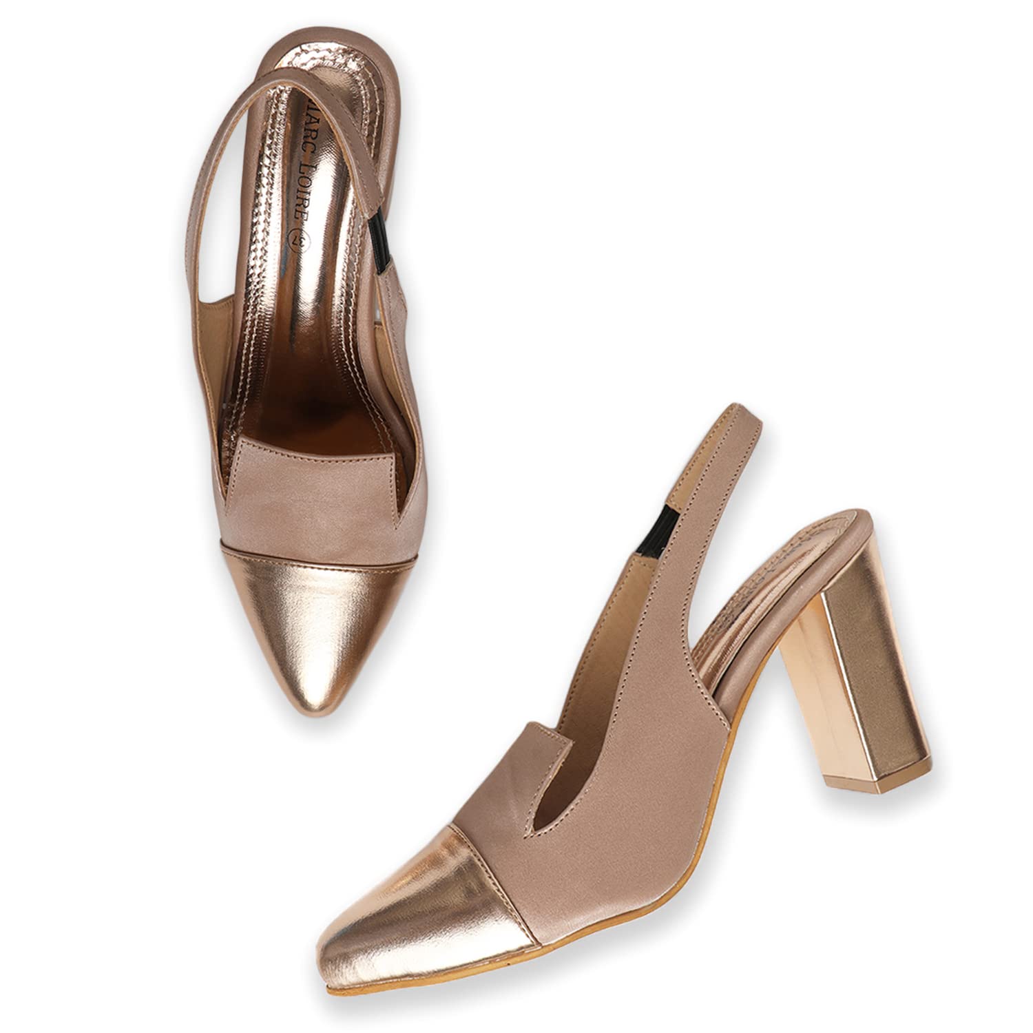 Marc Loire Womens Fashion Pointed Stiletto Heel Pump Shoes for Party and Formal Occasions. (Rose Gold I, Numeric_6) (B09XB54PRM) Amazon Price History, Amazon Price Tracker