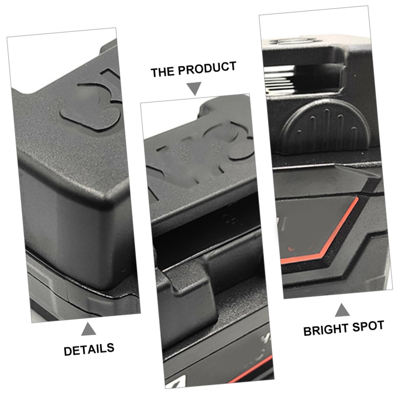 10 Pezzi Rigidi Per Batterie Al Per Batterie Per Batterie Compatibile Abs Nero