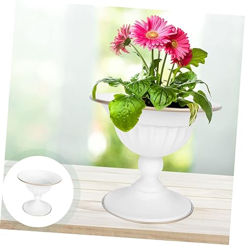 Miniatura 7 de Jarrón de hierro forjado de 3 piezas de jarrón de moda de escritorio, maceta de flores para arreglos florales, contenedor de flores moderno, florero