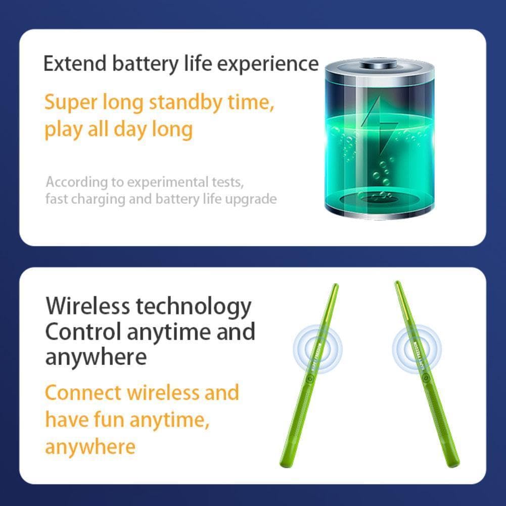 Bacchette Per Batteria Elettroniche Aeroband - Set Con Pedale, Bluetooth, 8 Suoni, Per Principianti - Foto 5