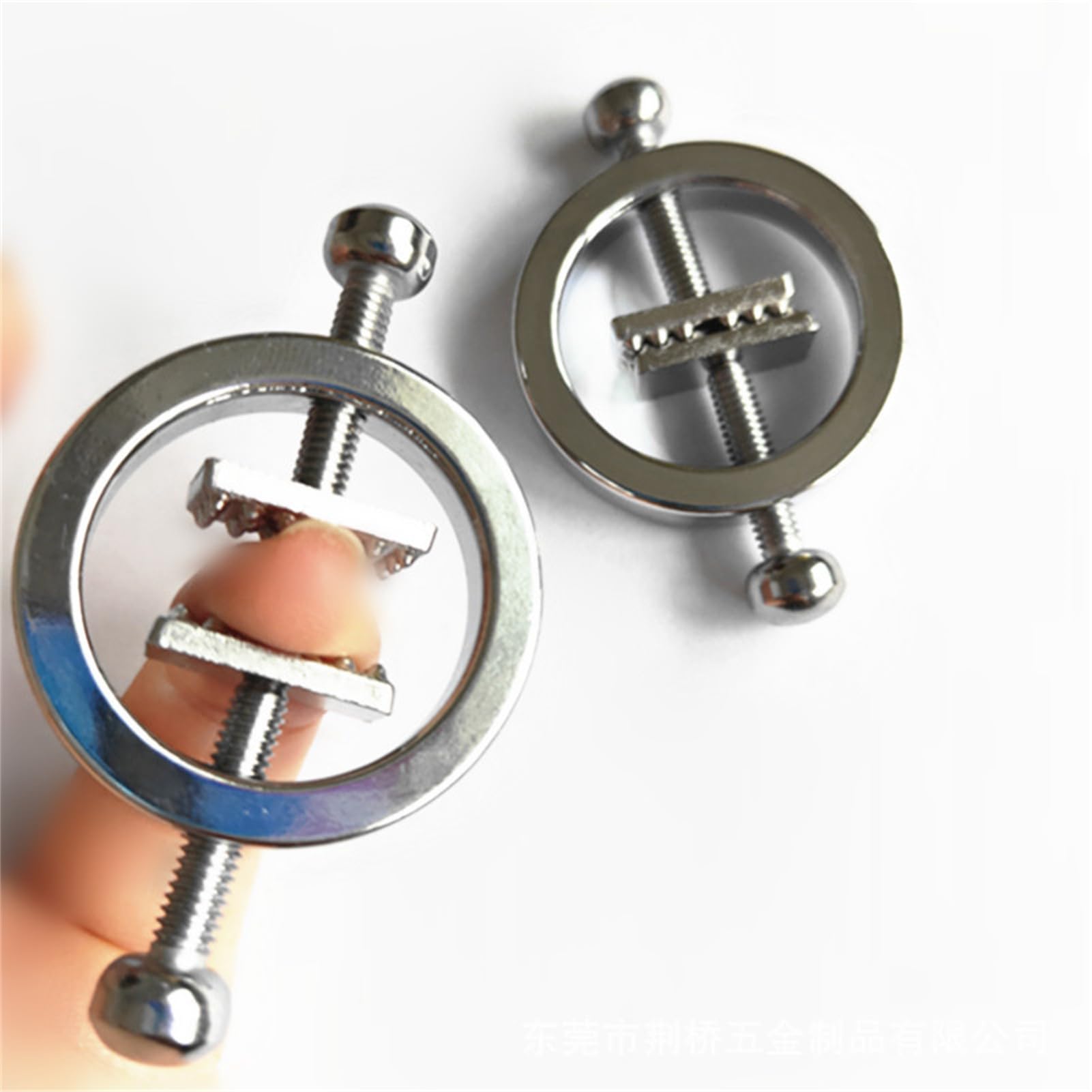 2pieza， falso pezón Piercing anillos de acero inoxidable pezón escudo