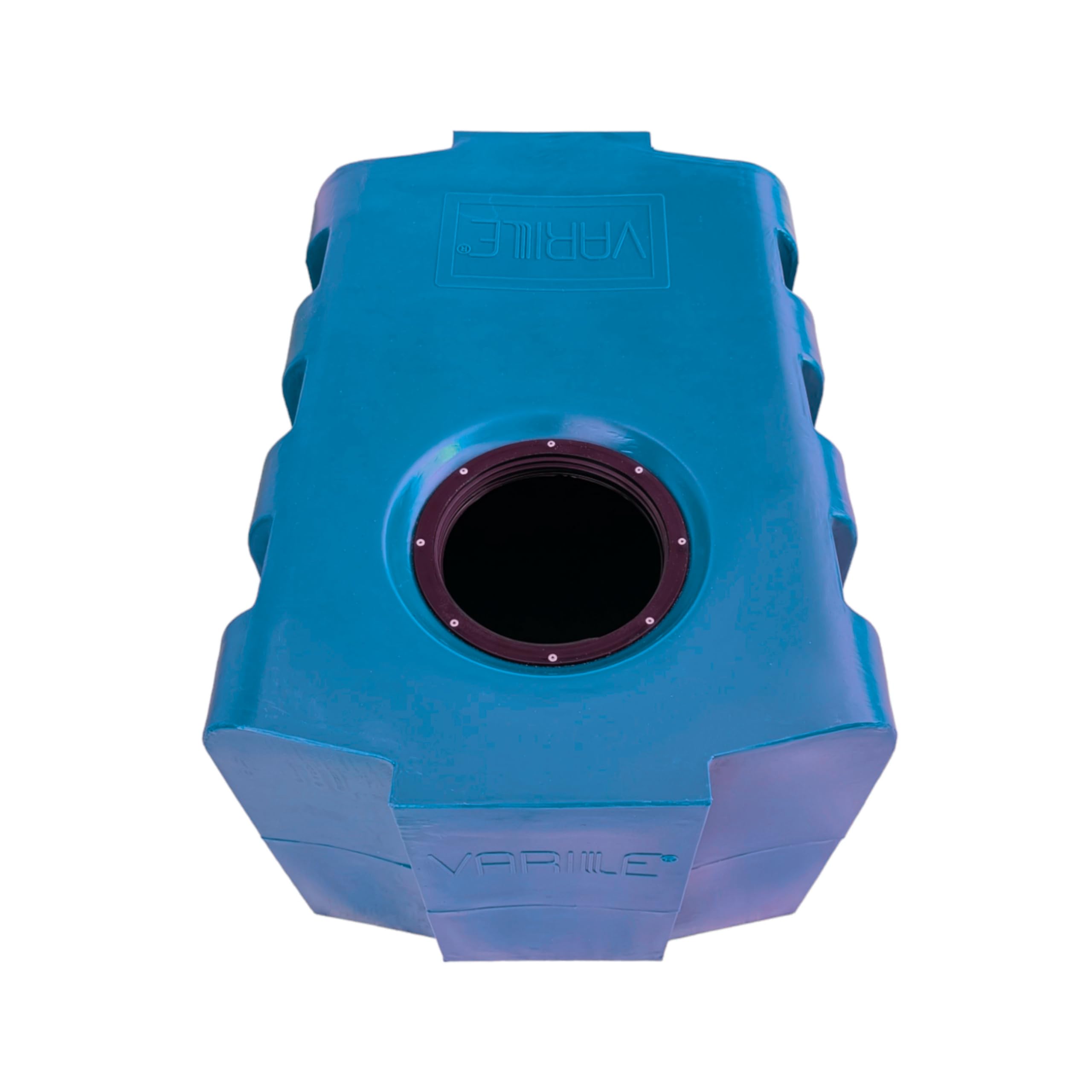 Varile Depósito de agua potable de 220 L, color azul, resistente al transporte, apto para alimentos, para barcos, caravanas, remolques (azul)